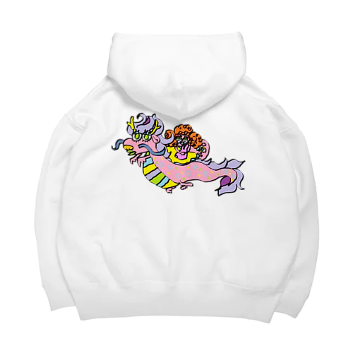 【辰年】ドラゴンと むぎゅっとチョモパチョ Big Hoodie