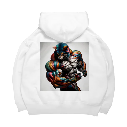 rainbow wolf MAX Big Hoodie