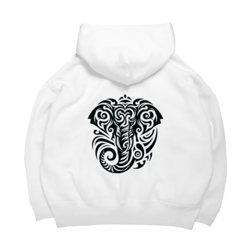 Elephant Tribal king Big Hoodie