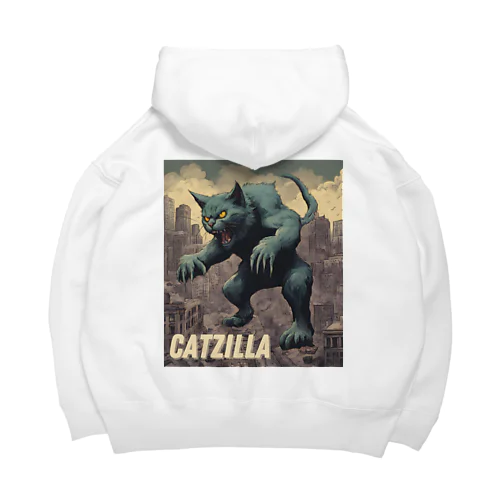 ゴジラになりたい猫 CATZILLA ビッグシルエットパーカー