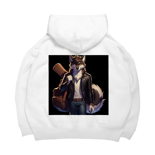 孤高のウルフ Big Hoodie