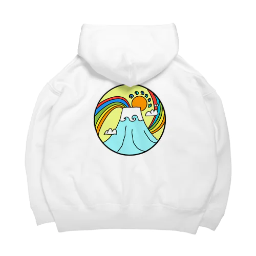 japan mount Fuji rainbow Big Hoodie