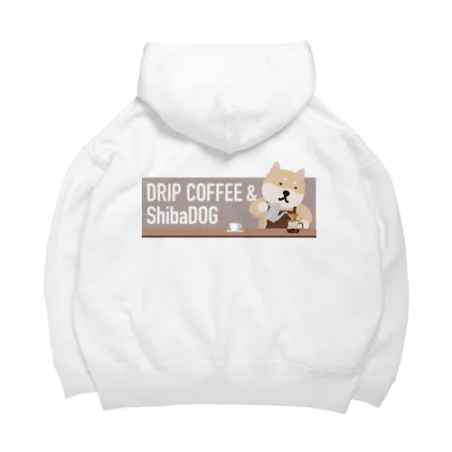 DRIP COFFEE & ShibaDOG ビッグシルエットパーカー