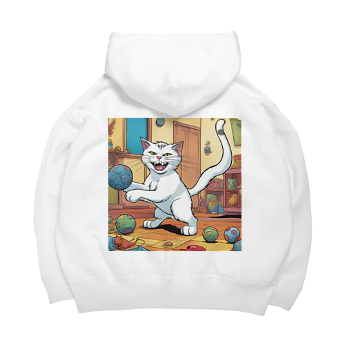 こっち向く猫 Big Hoodie