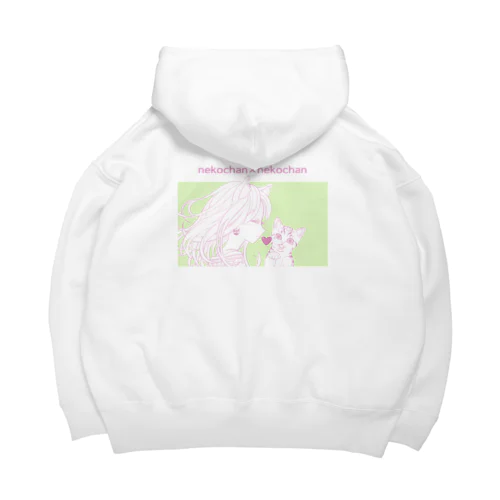 ネコチャン×ネコチャン(バックプリント) Big Hoodie