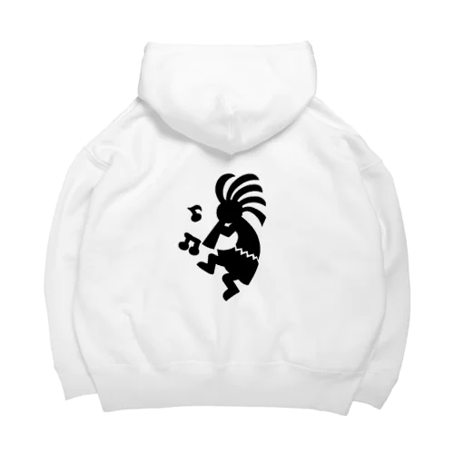 ココペリ　シンプルデザイン　ネイティブアメリカン Big Hoodie