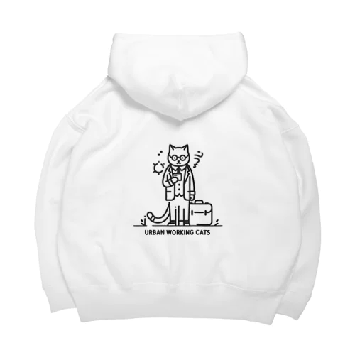 都会で働く猫 Big Hoodie