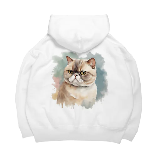 猫　ストリートアート風 Big Hoodie