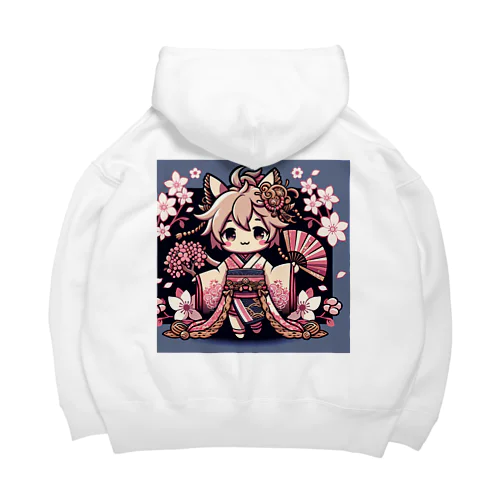 桜舞う Big Hoodie