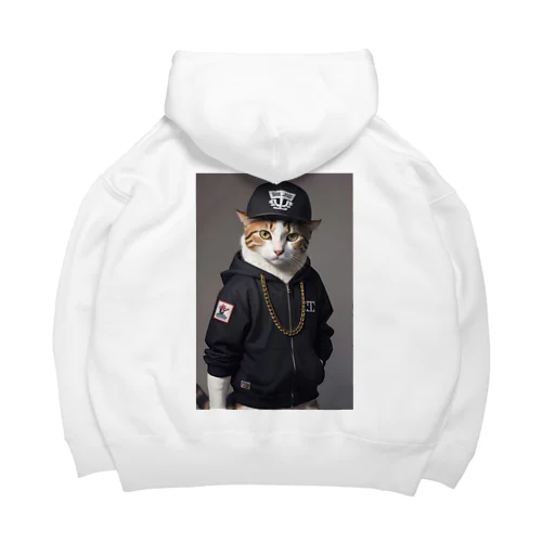 ヒップホップ猫 Big Hoodie