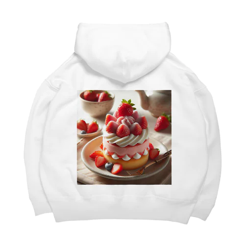 いちごケーキ 丸型 Big Hoodie