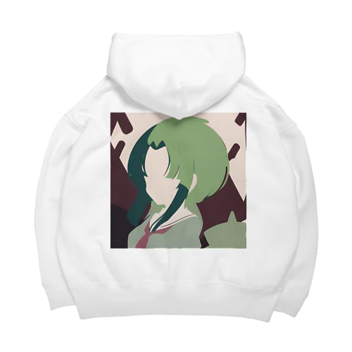 緑の女の子 Big Hoodie