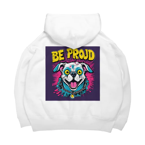 Be proudわんちゃんバンドT Big Hoodie