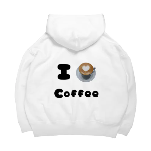 I♡coffee ビッグシルエットパーカー