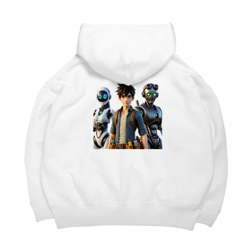 未来都市のロボットたち Big Hoodie