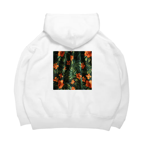 オレンジ色のハイビスカスの花 Big Hoodie