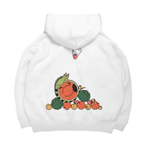 イグアナがアレを邪魔してくる（ナチュラル） Big Hoodie