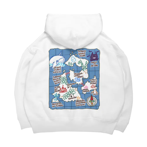 ぼうけんの地図 Big Hoodie