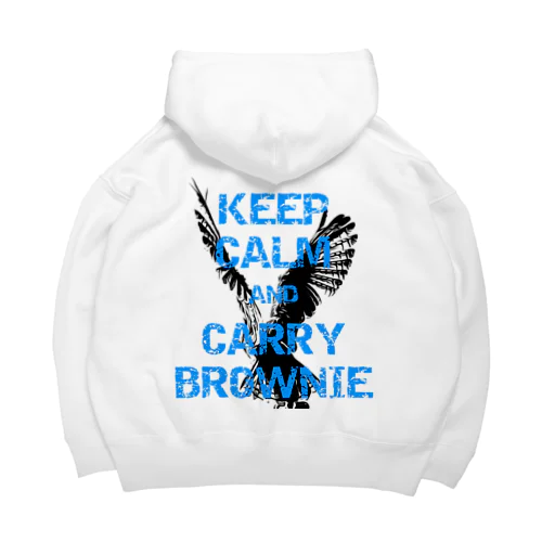 KEEP CALM AND CARRY BROWNIE ビッグシルエットパーカー