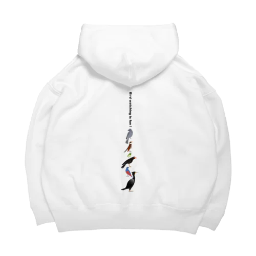 Let's enjoy bird watching ! 薄い色用 Big Hoodie