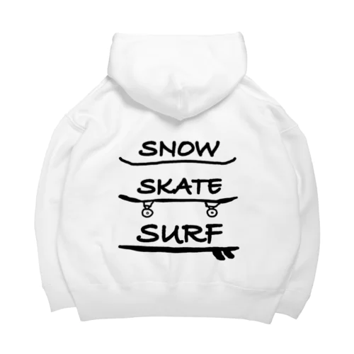 Snow Skate Surf ビッグシルエットパーカー