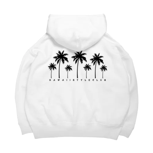 〔Back Print〕 Palm tree ビッグシルエットパーカー