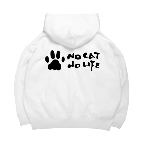 NO CAT NO LIFE ビッグシルエットパーカー