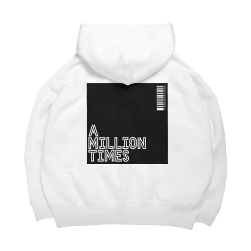 A MILLION TIMES/WHITEビックシルエットパーカー Big Hoodie