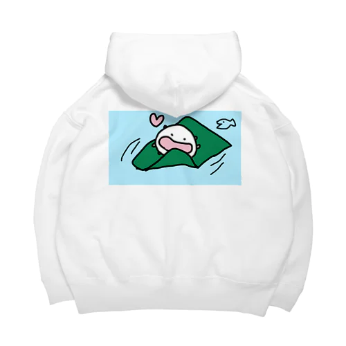 昆布を食べながら川を下るねこです Big Hoodie