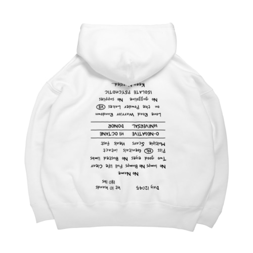背中タトゥー Big Hoodie