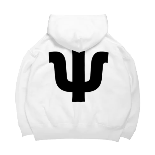 Ψプサイ・ギリシャ文字（黒） Big Hoodie