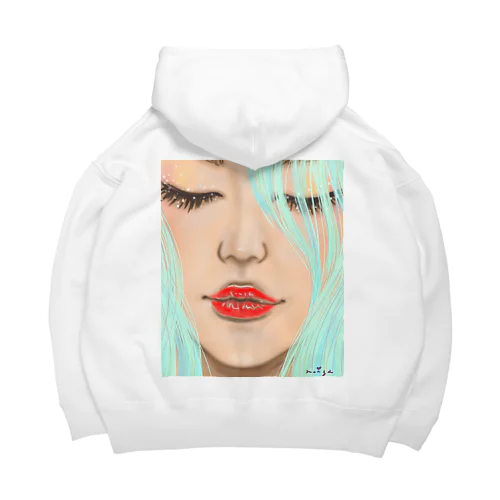 赤いくちびる💋 Big Hoodie