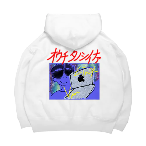 VimとLinuxﾀﾉｼｲﾅｧ（文字赤） Big Hoodie