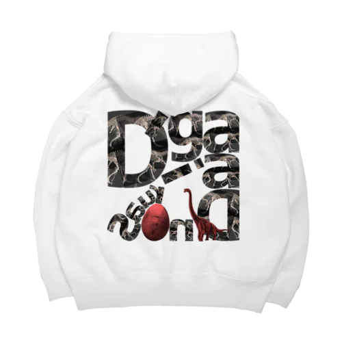 D’gaia dinosaur テキスト Big Hoodie