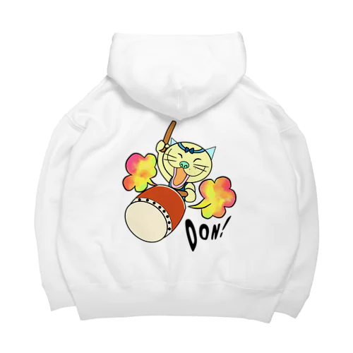 太鼓のドラ　背面プリント Big Hoodie