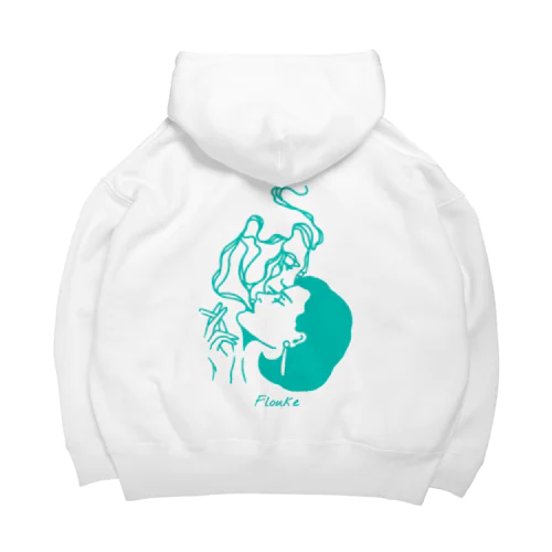 smoking girl Big Hoodie