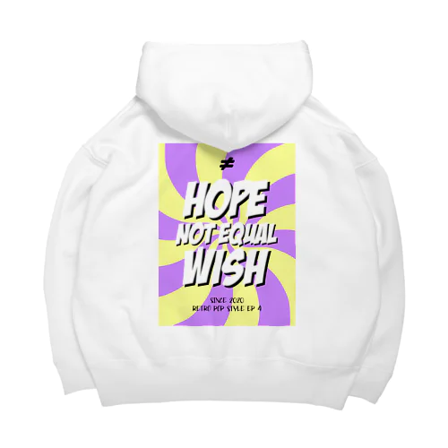 retro pop style ep4 / yellow x purple Big Hoodie