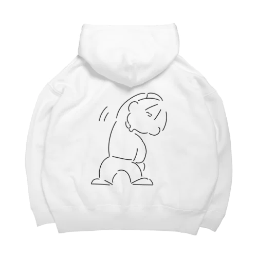 笑顔で体操してる人 Big Hoodie