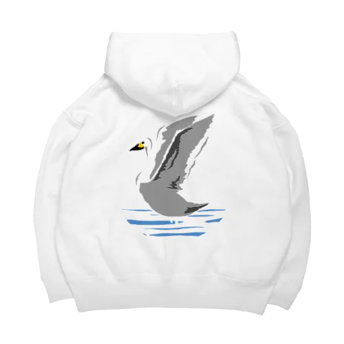 白鳥の飛び立ち Big Hoodie