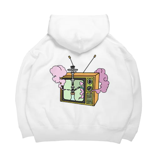 ラマイロイエロー　バックプリント Big Hoodie