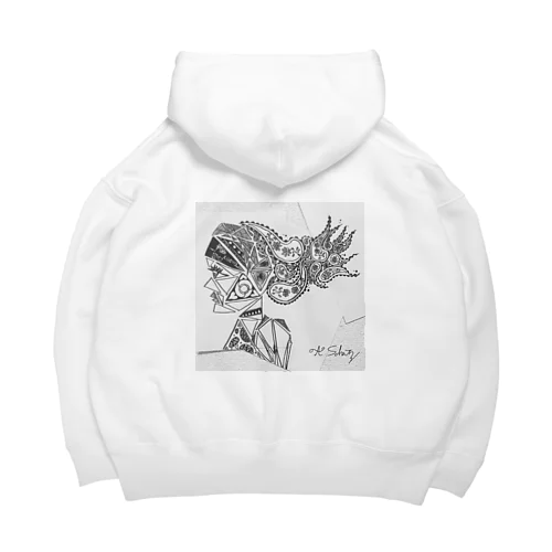 the girl who get wind Big Hoodie