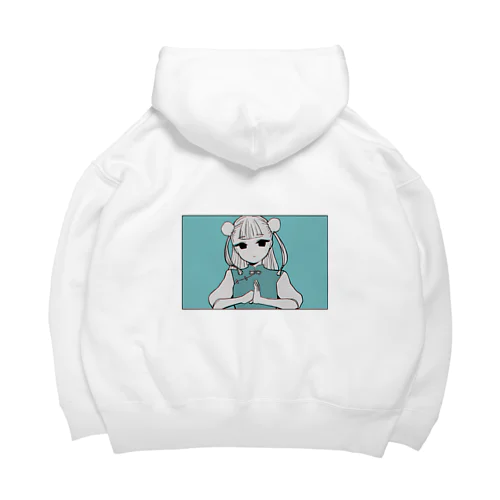 チャイナ(ブルー) Big Hoodie