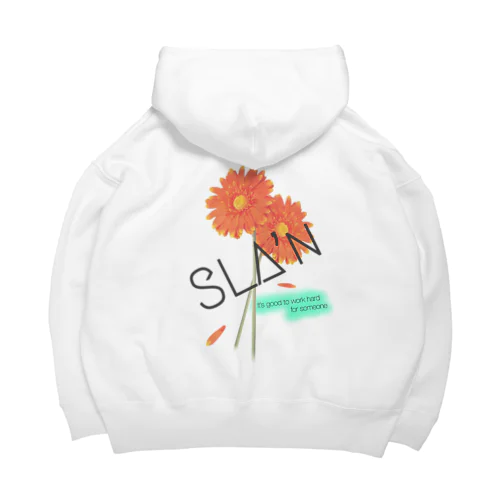 「SLA'n」フラワーパーカー#3 Big Hoodie