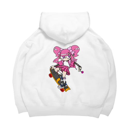 NerdCatHoodies SK8 girl 5 Big Hoodie