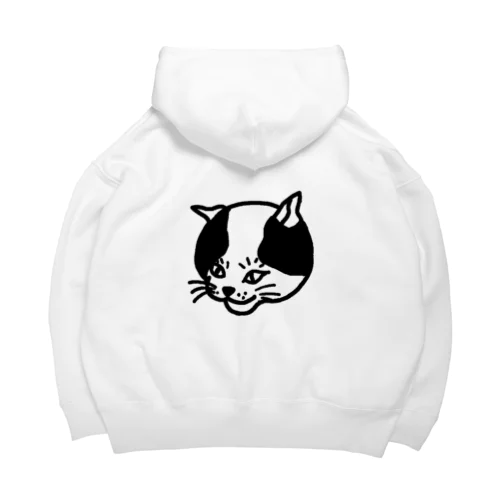 ちょいワルねこ　黒線 Big Hoodie