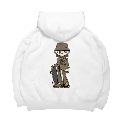 NerdCatHoodies furugi girl Big Hoodie