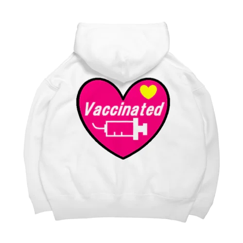 ワクチン接種済み ビッグシルエットパーカー