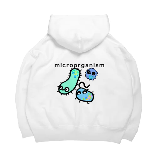 Microorganisms ビッグシルエットパーカー