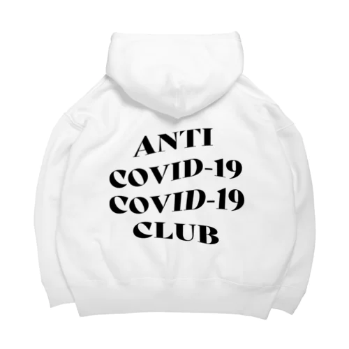 ANTI COVID-19 CLUB(BLACK) Big Hoodie