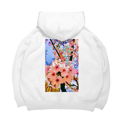 벚꽃 (桜) ハングル Big Hoodie